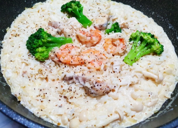 電鍋 白醬燉飯 做法