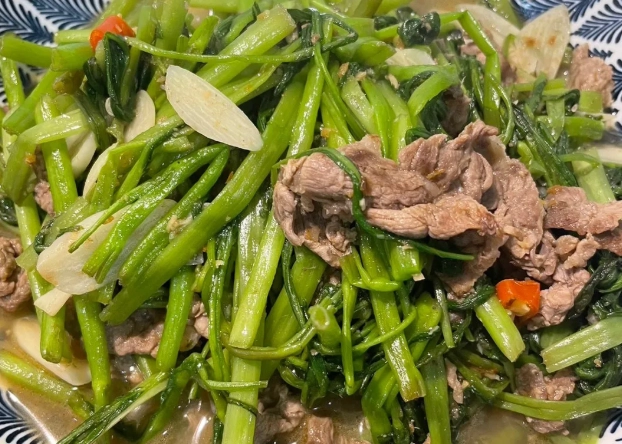 沙茶牛肉空心菜 食譜