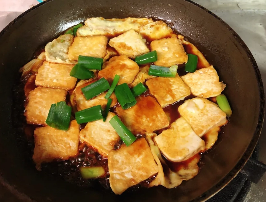 蔥燒豆腐蠔油 食譜
