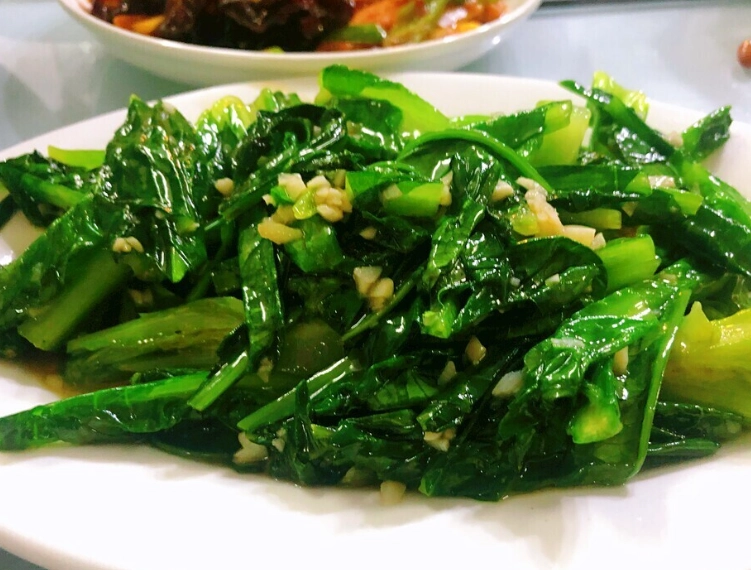 蒜炒青菜 做法