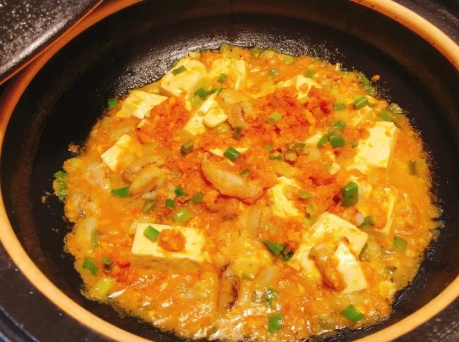 蟹黃豆腐煲食譜