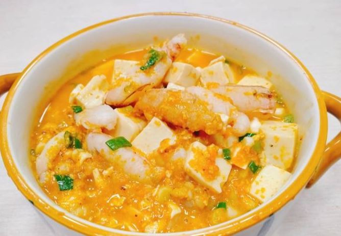 蟹黃豆腐煲食譜