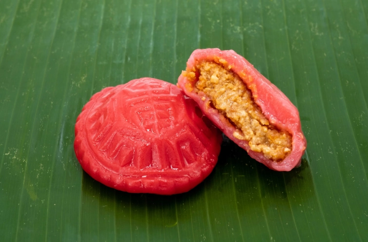 傳統紅龜粿制作