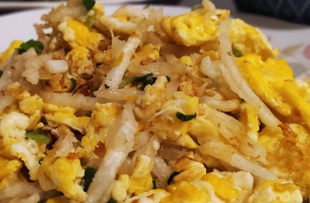 白蘿蔔絲炒蛋 做法