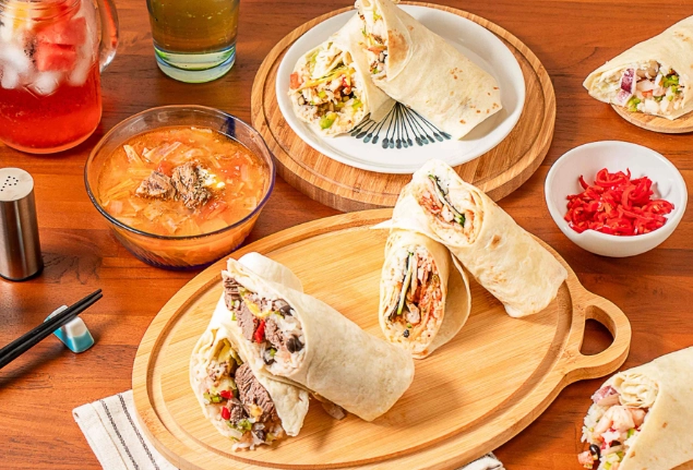 自制墨西哥卷饼早餐