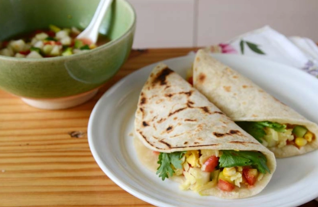 墨西哥卷饼早餐食谱