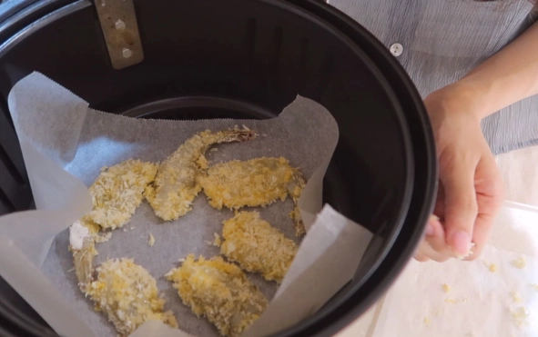 冷凍蝦仁氣炸鍋做法