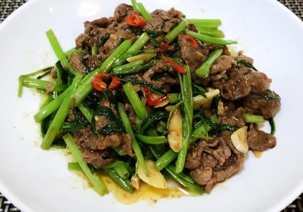 空心菜炒牛肉 不加沙茶