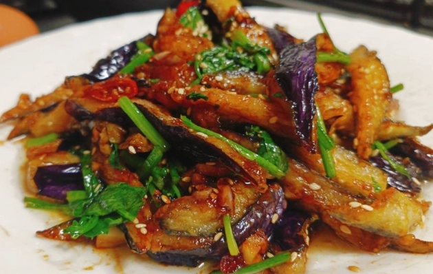 白茄子料理