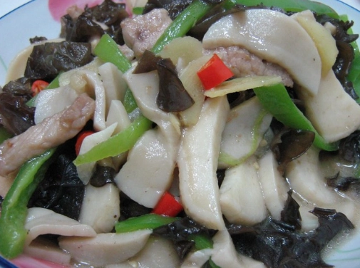 木耳炒杏鮑菇做法